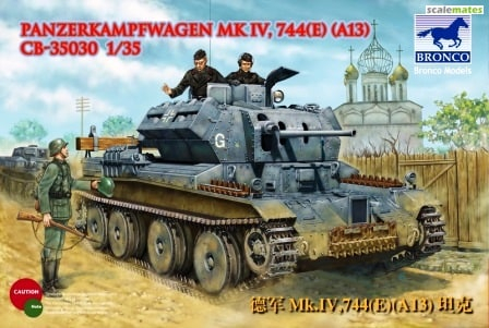 Сборная модель Pzkpfw. Mk IV, 744(e) [A13] and UE Trailer