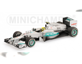 MERCEDES-BENZ AMG Petronas F1 Team W03 N. Rosberg 1st Win China GP (2012), silver / black