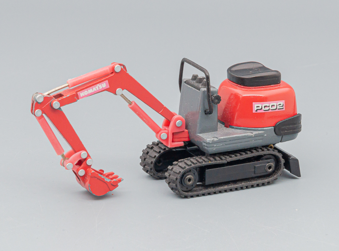 Экскаватор KOMATSU PC02, red / grey