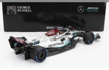 MERCEDES GP F1 W13e Team Mercedes-amg Petronas F1 №44 Monaco Gp With Rain Tires (2022) Lewis Hamilton, Silver Green