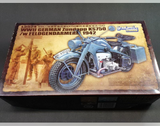 Сборная модель Немецкий мотоцикл Zundapp KS750 1942 G.W.H