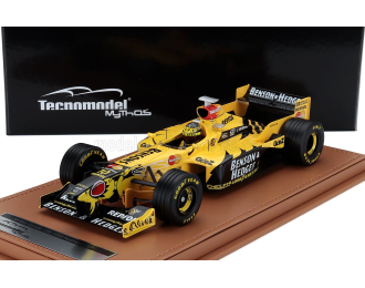 JORDAN F1 198 Honda Mf-301 Hc №10 Australian Gp (with Pilot Figure) (1998) Ralph Schumacher, Yellow Black