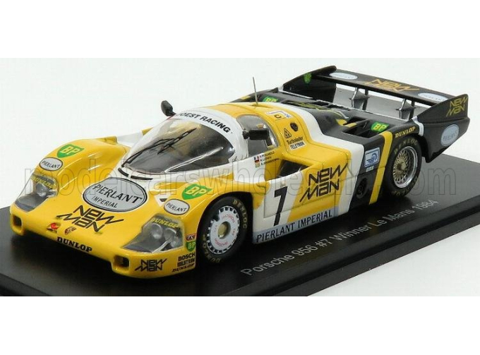 PORSCHE 956l Turbo Team Newman Joest Racing №7 Winner 24h Le Mans (1984) Klaus Ludwig - Henri Pescarolo - Stefan Johansson, Yellow Black