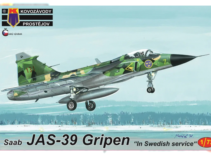 Сборная модель Самолёт JAS-39 Gripen "In Swedish service"