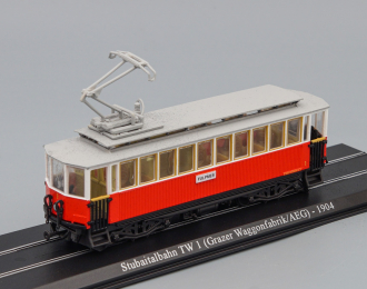 Трамвай Stubaitalbahn TW 1 (Grazer Waggonfabrik/AEG) 1904, beige / red