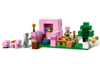 Сборная модель Lego Minecraft - The Baby Pig House - 238 штук