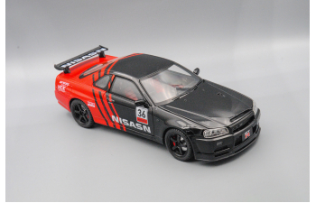 NISSAN Skyline GT-R, чёрный, 26 см.
