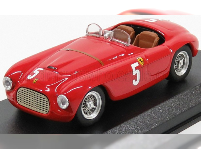 FERRARI 166mm Barchetta Ch.0010 N5 Automobile Club France Comminges (1949) L.chinetti, Red