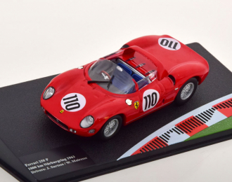 FERRARI 250 P 1000 km Nurburgring Drivers: J.Surtees / W.Mairesse #110 (1963), red