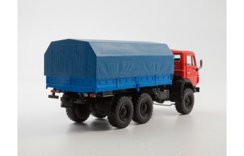 Камский грузовик 4310, красный / синий