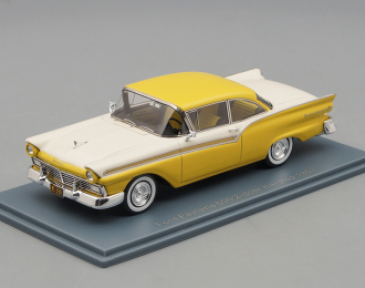 FORD Fairlane 500 Hardtop Coupe 2-Door (1957), yellow / white