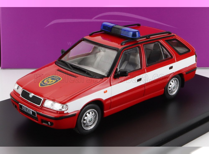 SKODA Felicia Fl Combi Sw Station Wagon Fire Engine (1998), Red White