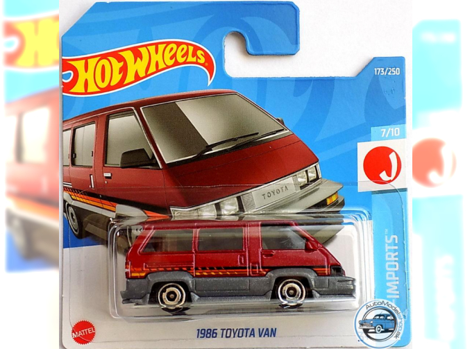 TOYOTA Van (1986), red