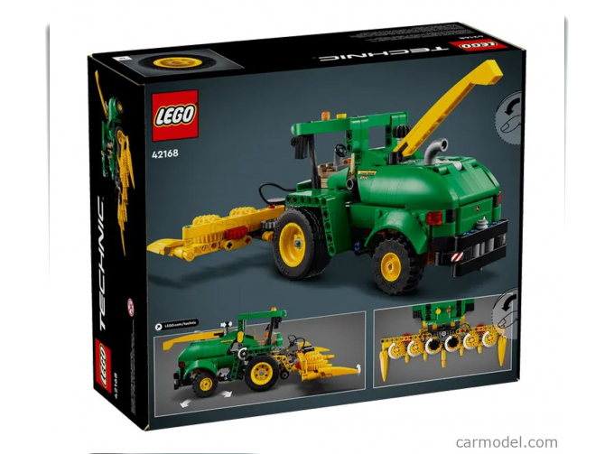 JOHN DEERE Lego Technic - Mietitrebbia 9700 Forage Harvester 2018 - 559 Pezzi - 559 Pieces, Green Yellow