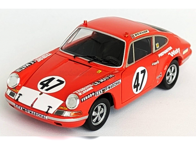 PORSCHE 911 S Coupe №47 24h Le Mans (1971) Jean Jacques Cochet - Jean Selz, Red