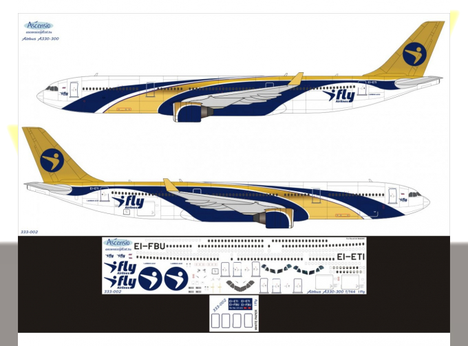 Декаль для airbu A330-300 (i fl)