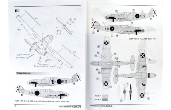 Сборная модель истребитель Messerschmitt Bf.109 A/B Legion Condor