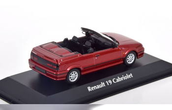 RENAULT 19 Convertible (1991), red metallic