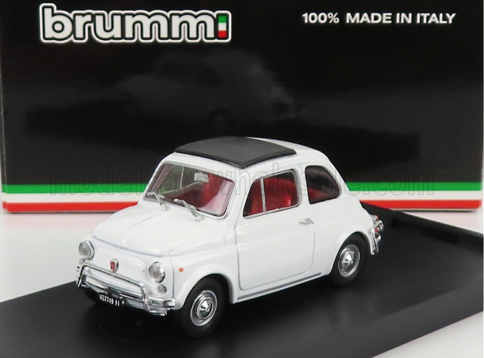 FIAT 500L (1968) - TETTO CHIUSO - CLOSED ROOF, WHITE