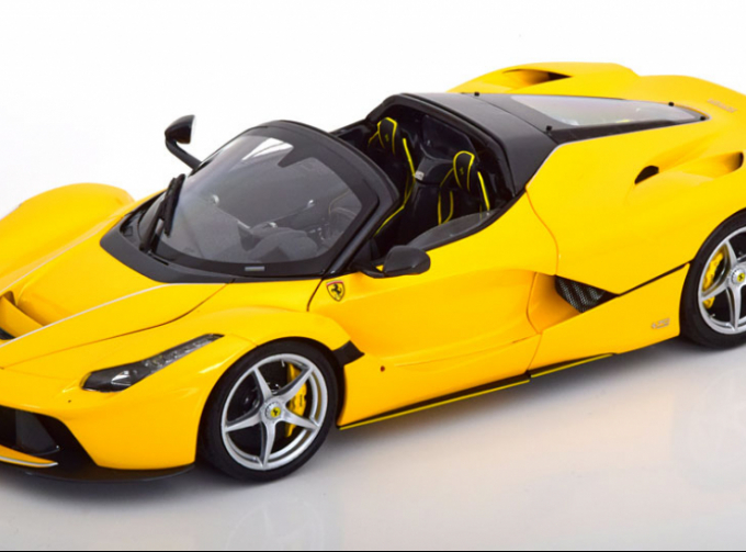 FERRARI Laferrari Aperta Spider (2016), Nero Daytona - yellow