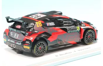 TOYOTA Yaris Gr Rally2 Team Erace Racing №28 Rally Montecarlo (2024) Bryan Bouffier - Frederic Vauclare, Silver Red Black