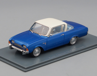 FORD Taunus 17M P3 Coupe (1962), metallic blue / white