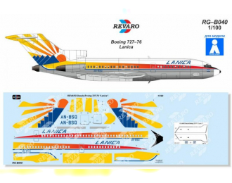 Декаль Boeing 727-76 LANICA
