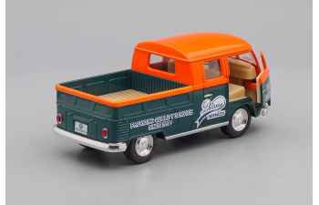 VOLKSWAGEN Bus Double Cab Pickup Delivery Services (1963), orange / green