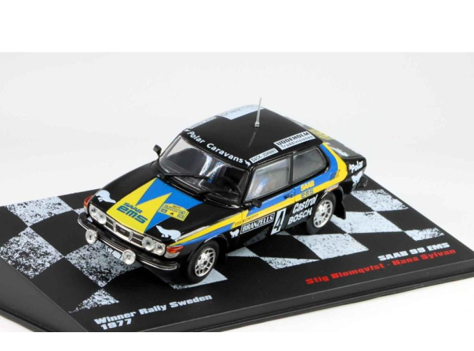SAAB 99 EMS №4 Winner Rally Sweden S. Blomqvist - H. Sylvarr (1977)