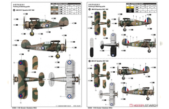 Сборная модель Истребитель Gloster Gladiator MK2