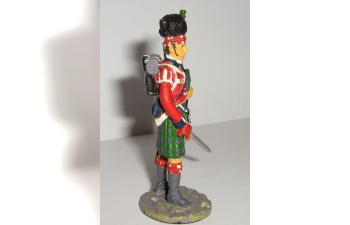 Фигурка Волынщик 42-го Королевского шотландского полка («Черная стража») британской армии, 1815 г.