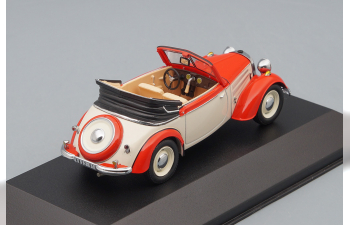 IFA F8 Cabrio 1953, red / white