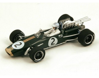 BRABHAM BT24 3 Победитель German GP 1967 Denny Hulme (FI), green