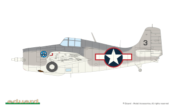 Сборная модель американский истребитель F4F-4 Wildcat аоздний (Weekend)