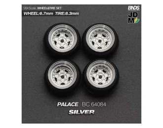 Palace Alloy Wheel & Rim set, silver/chrome