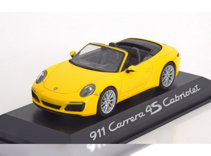 PORSCHE 911 Carrera 4S Cabriolet (Facelift 2015), yellow