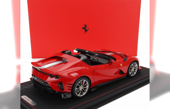 FERRARI 812 Competizione A Spider (2022) - Con Vetrina - With Showcase, Rosso Corsa 322 - Red