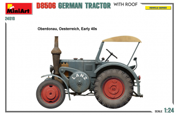 Сборная модель LANZ Bulldog D8506 German Tractor With Roof (1949)