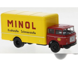 SKODA Liaz 706 фургон Minol (1970), красный