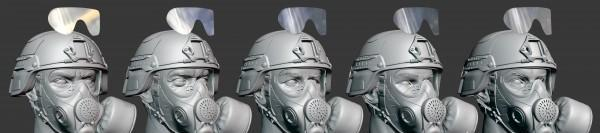 Российские солдаты в противогазах (No1) , 3D-печать