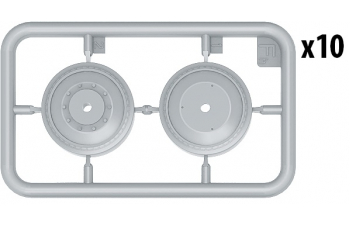 Сборная модель Аксессуары T-34 WHEELS SET 1943-44 series