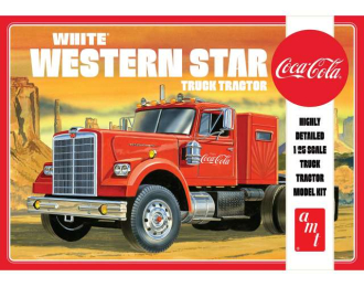 Сборная модель White Western Star Semi Tractor (Coca Cola), plastic modelkit