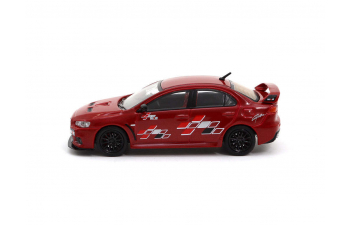 MITSUBISHI Lancer Evo X Ralliart, красный