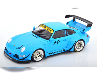 PORSCHE 911 (993) Rwb Bodykit Coupe (2018), light blue