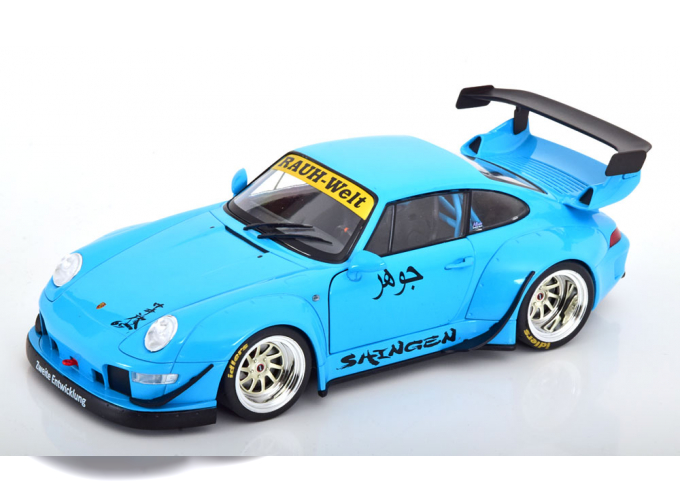 PORSCHE 911 (993) Rwb Bodykit Coupe (2018), light blue