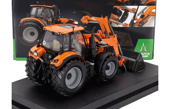 DEUTZ-FAHR 6150.4 Ttv Tractor With Fz 47-23 Front Loader (2018), Orange Black