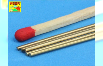 Brass round rods Ø 1,0mm length 245mm x 5 pcs.