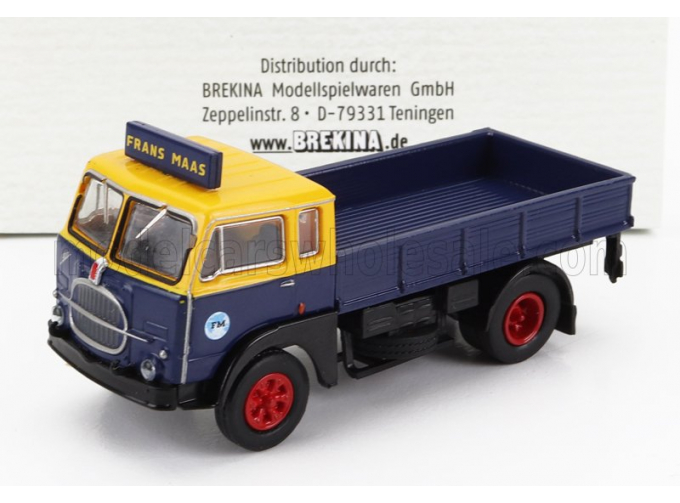 FIAT 642 Truck Pianale Frans Maas 1962, Blue Yellow