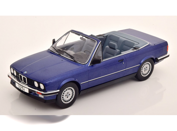 BMW 325i E30 Convertible, blue metallic