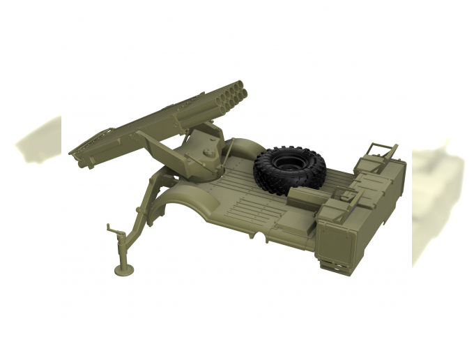 Конверсия в БМ-21В (9П125) РСЗО 9К54 "Град-В" на шасси модели фирмы "Звезда", арт. 3707